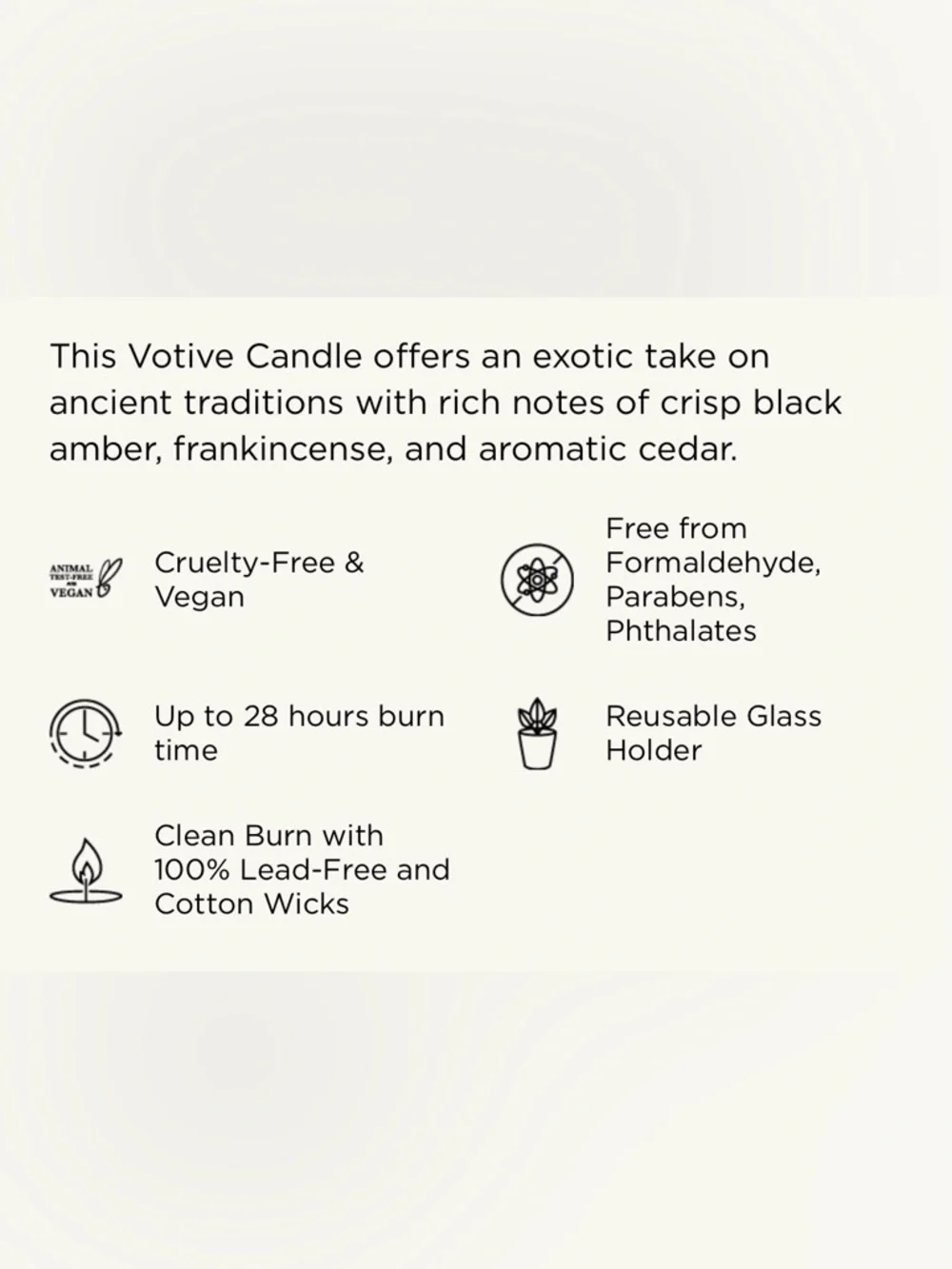 NEST Amber & Incense Votive Candle
